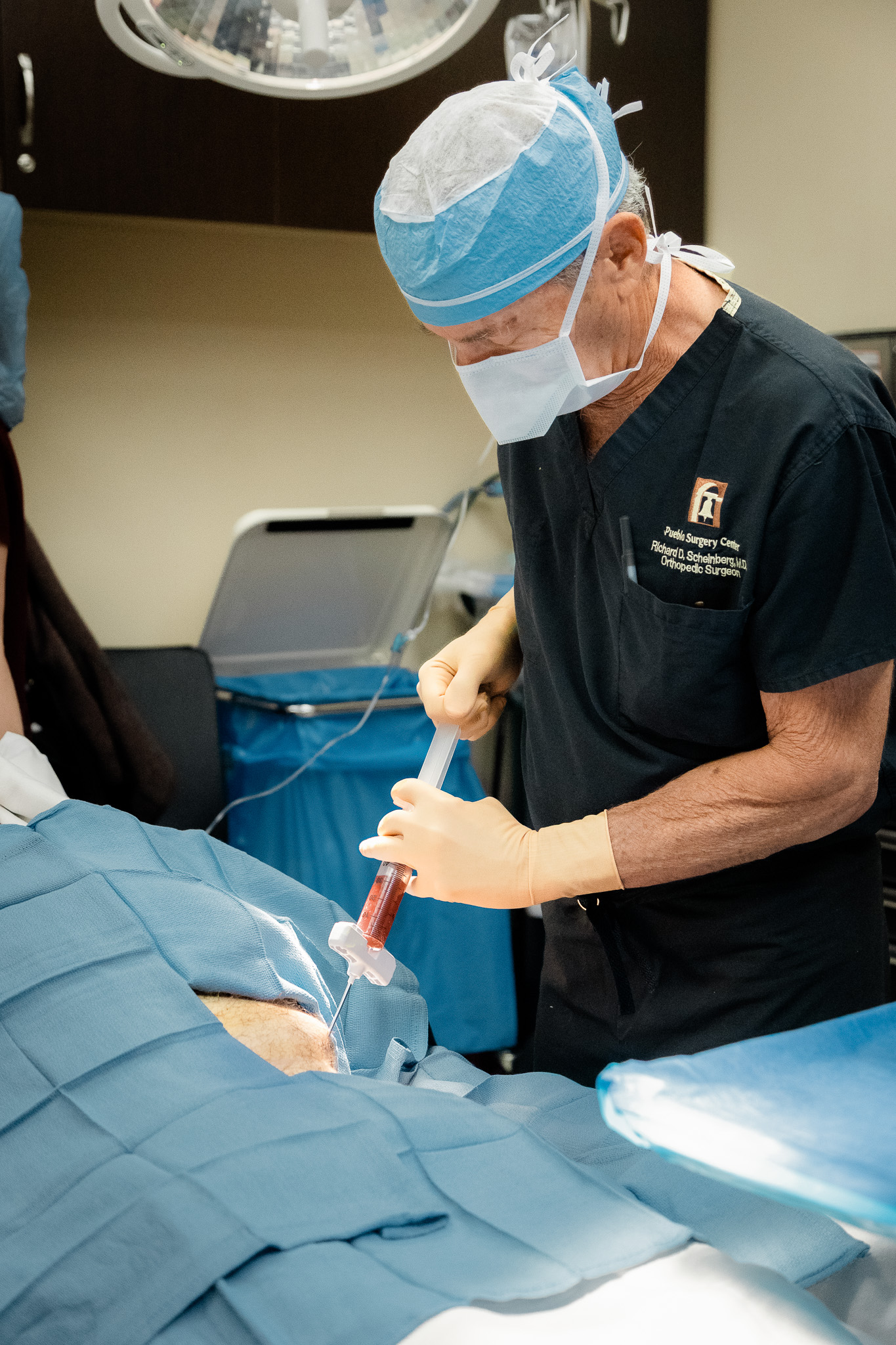 Dr. Scheinberg during a procedure